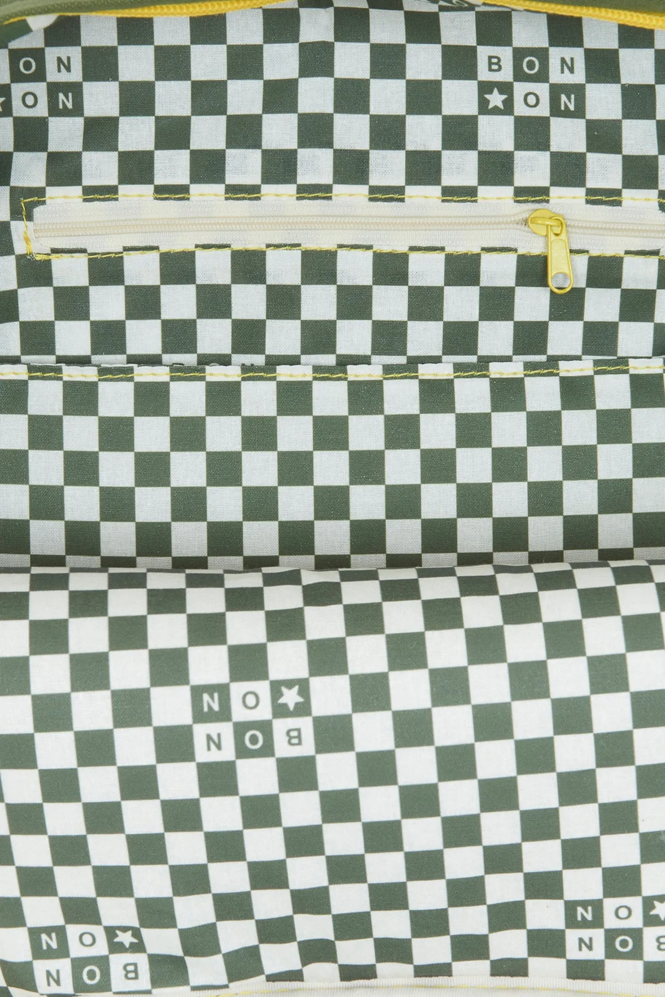 Bonton Kaki Nylon rygsæk kaki 34 cm
