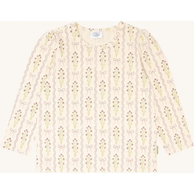 Hust & Claire Alma langærmet t-shirt Vanilla blomst