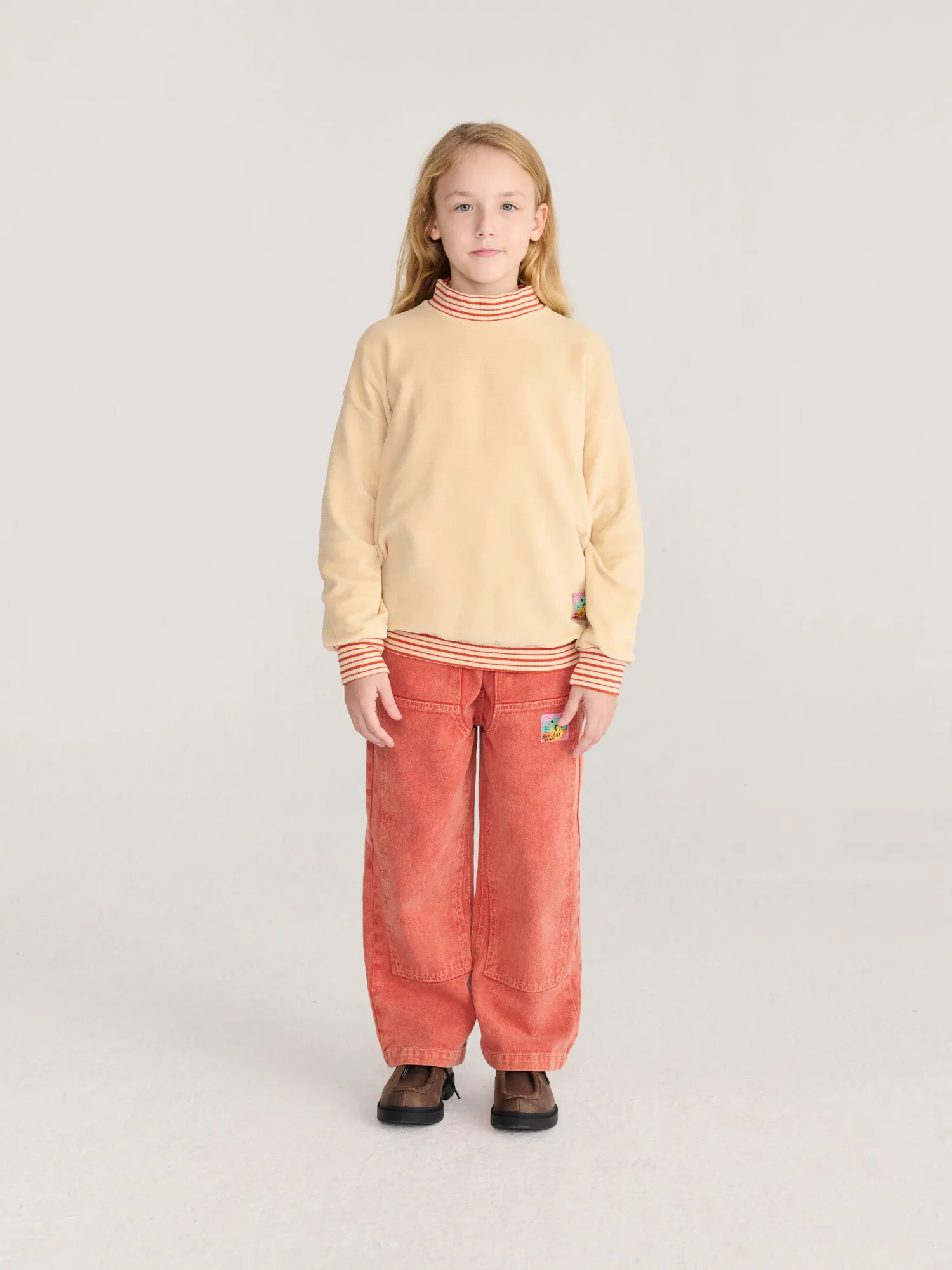 Bobo Choses Taxi Saurus sweatshirt creme bomuld