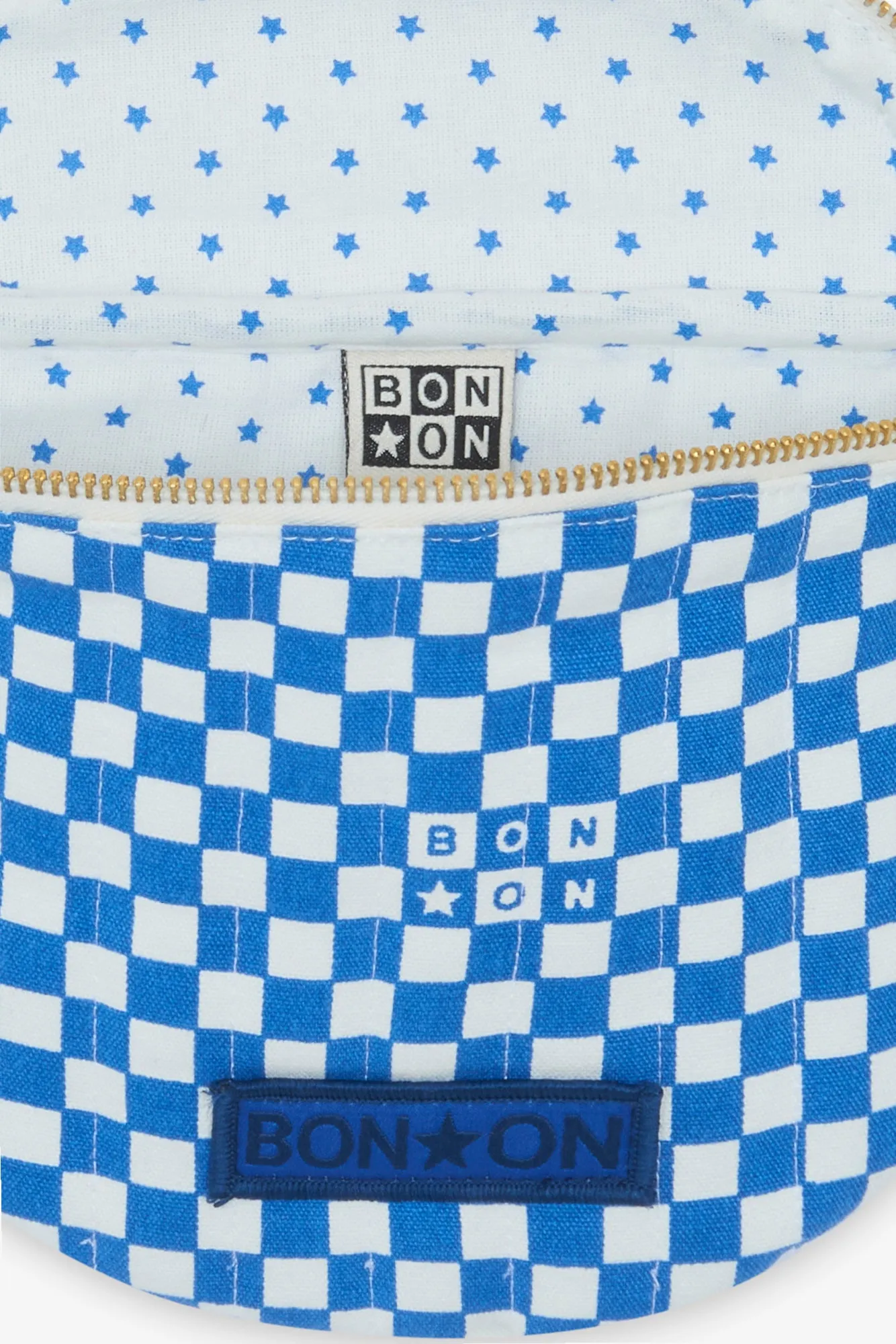 Bonton Damier Bleu bæltetaske TU ternet bomuld