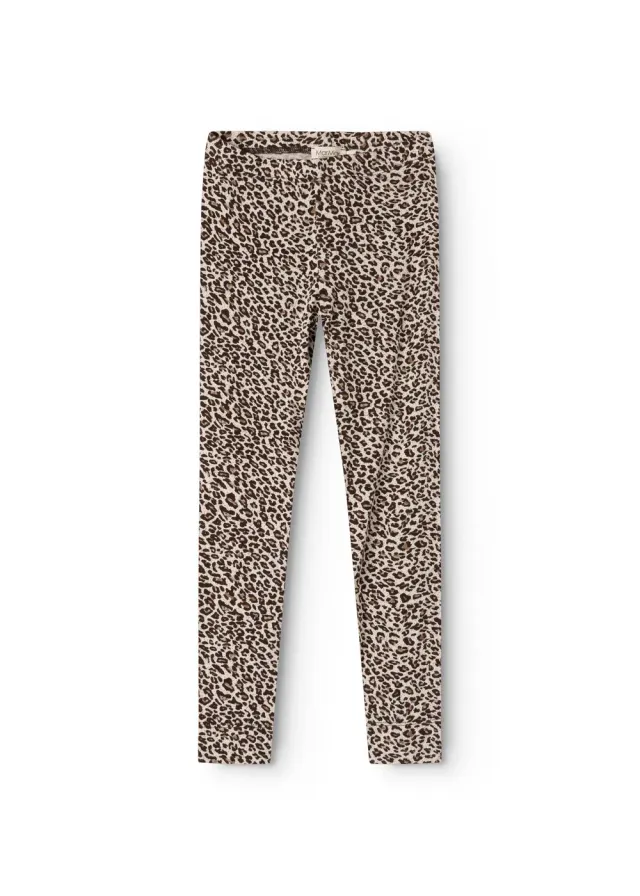MarMar Leo Leg leggings Dark Brown Leo leopard