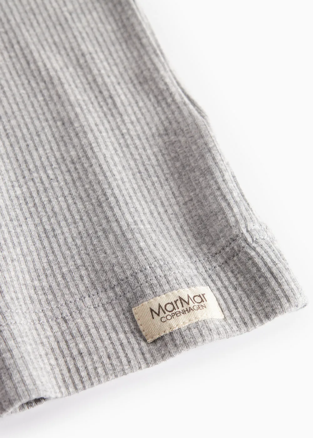 MarMar Plain Tee SS t-shirt Light Grey Melange modal