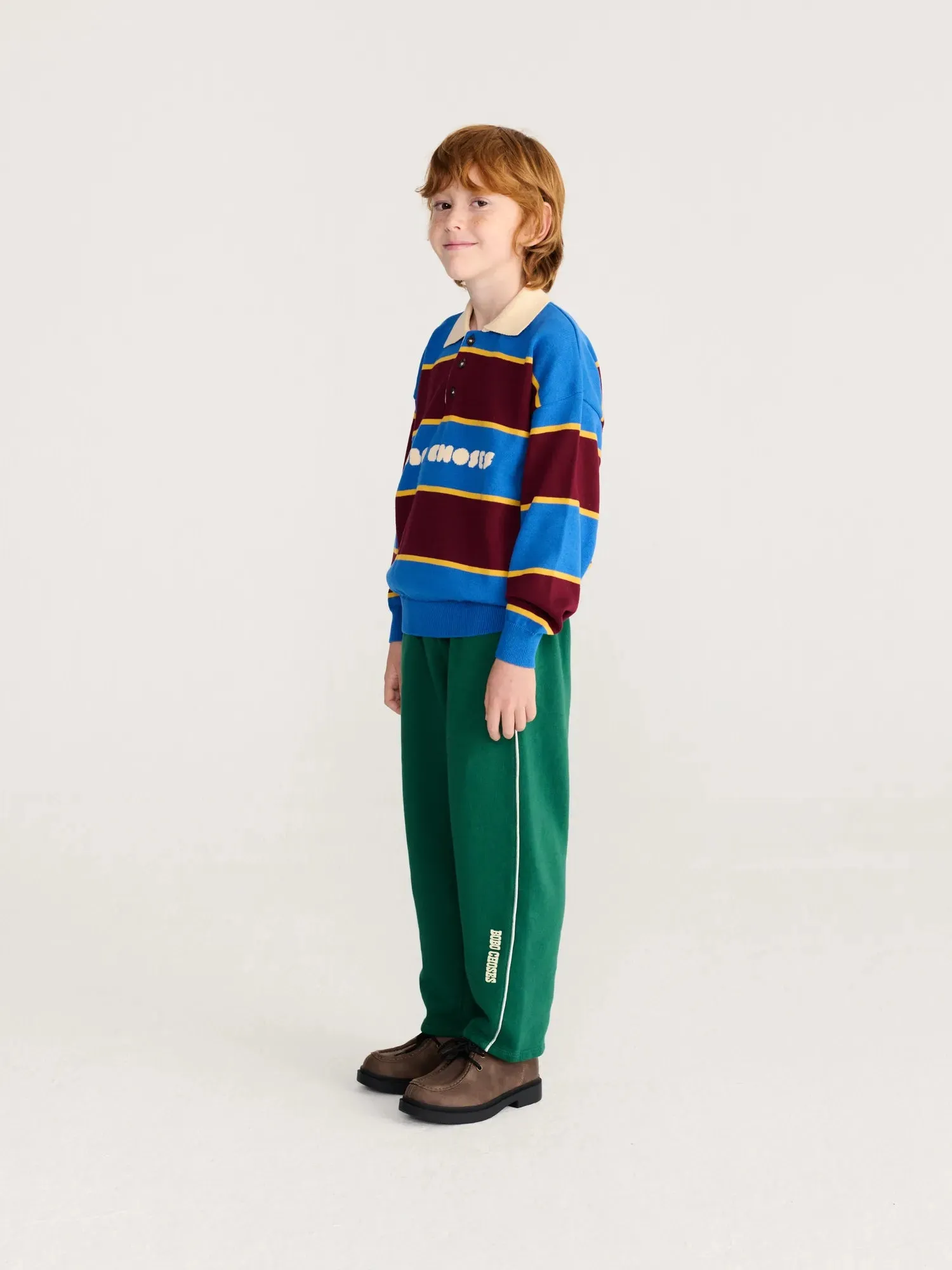 Bobo Choses Bolder polo sweater multicolor strik