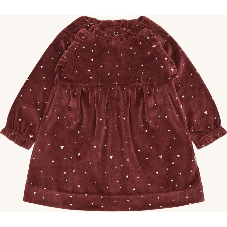 Hust & Claire HC Kis Gold kjole New Maroon polyester