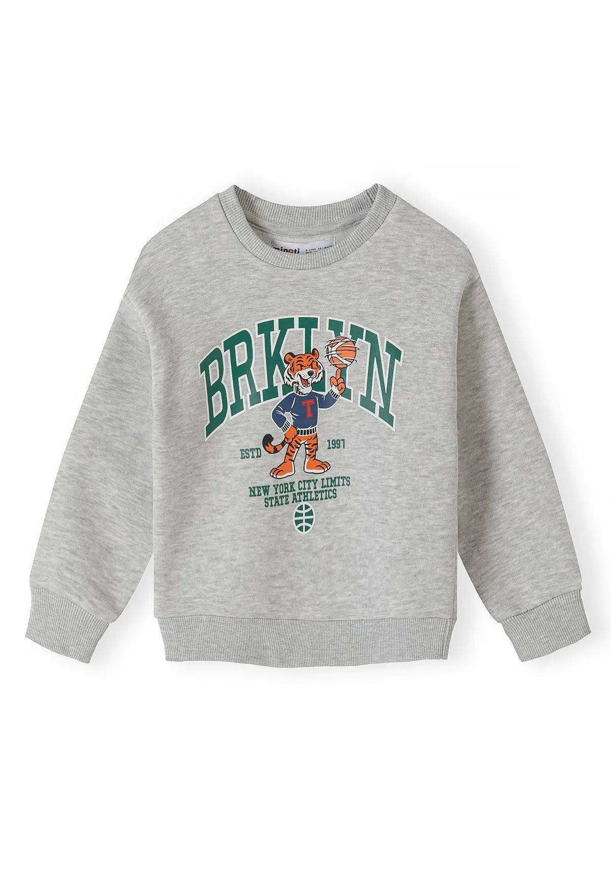 Minoti 45483 sweatshirt 2-pak med tiger til drenge
