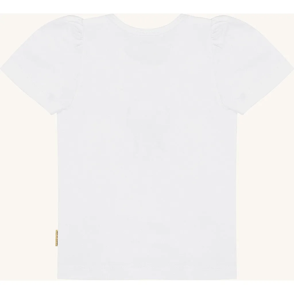 Hust & Claire HCAlma Goople T-shirt hvid bomuld