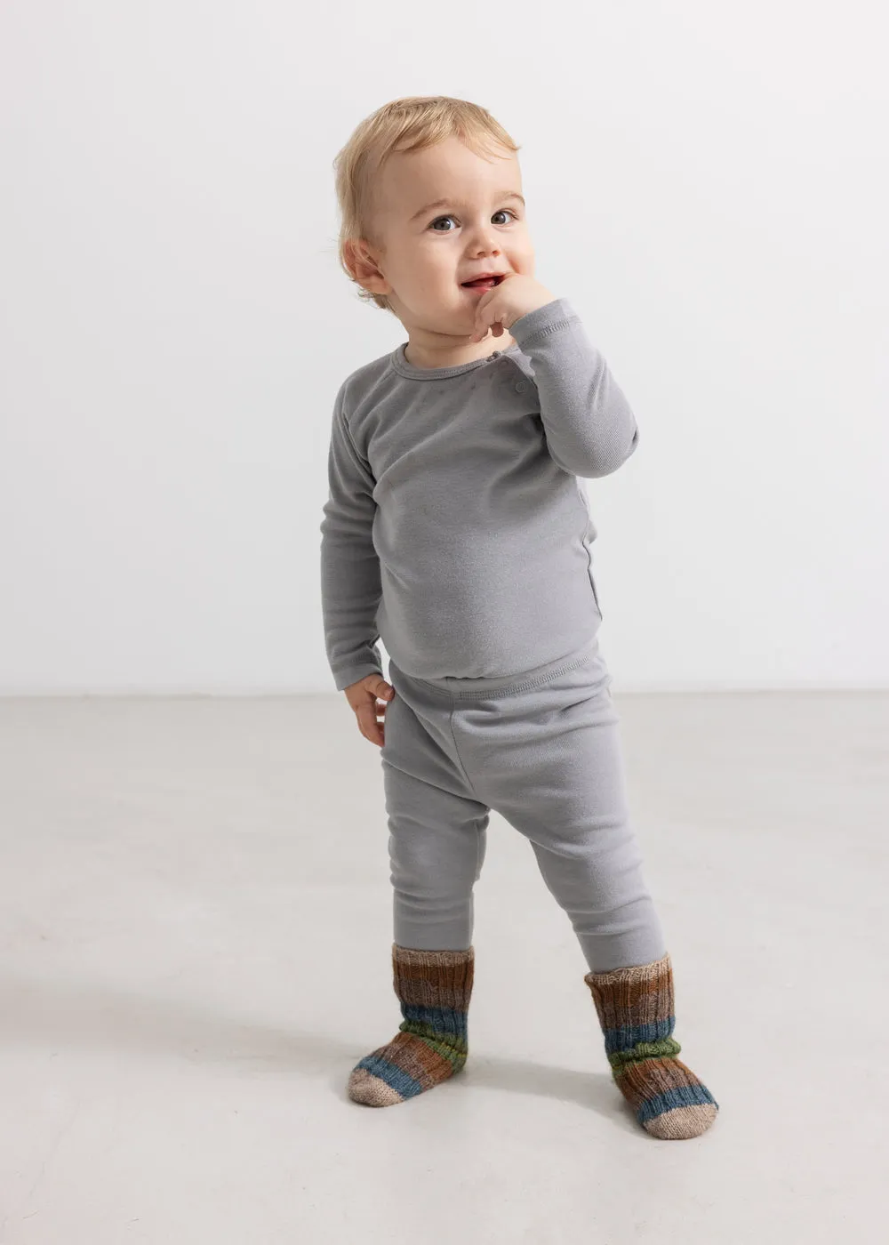 MarMar Azusa striksokker Multicolour Boy alpaka