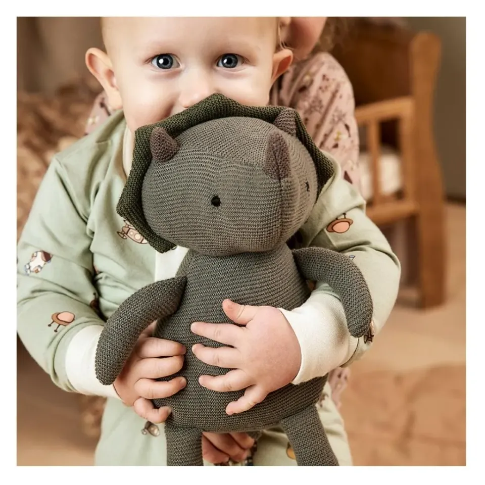 nuuroo Gabi bamse Warm Green økologisk bomuld