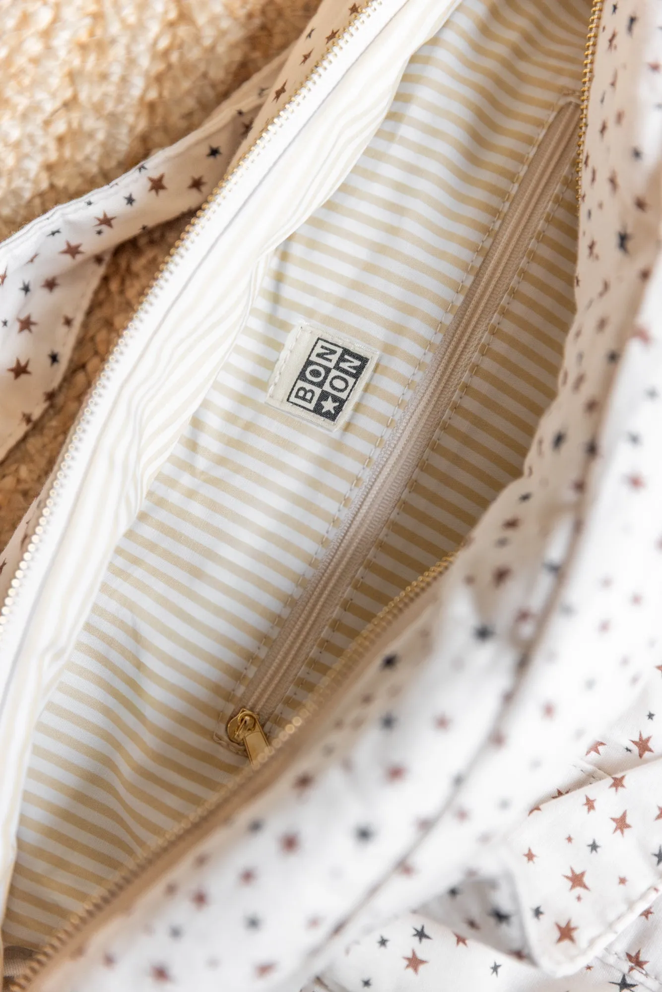 Bonton Baby Star pusletaske bomuld stjerneprint