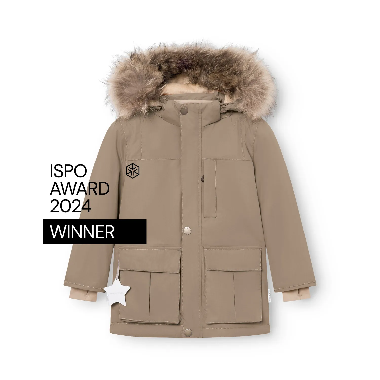 MINI A TURE Kastorio vinterjakke Grey brown -25°