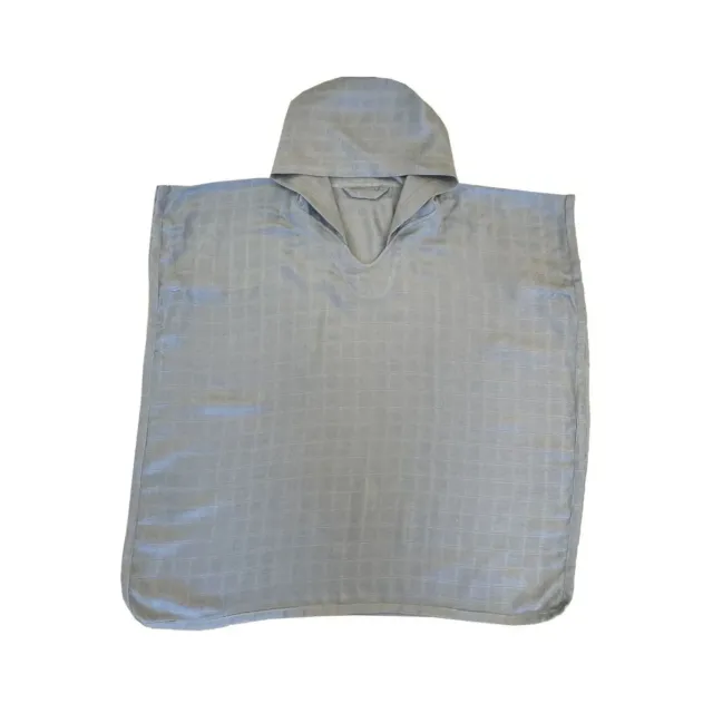 nuuroo Petu Petu Mason muslin poncho Dusty blue bambus