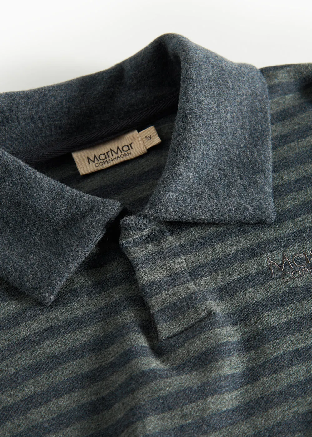MarMar Thanos Polo bluse Forest Stripe sweat