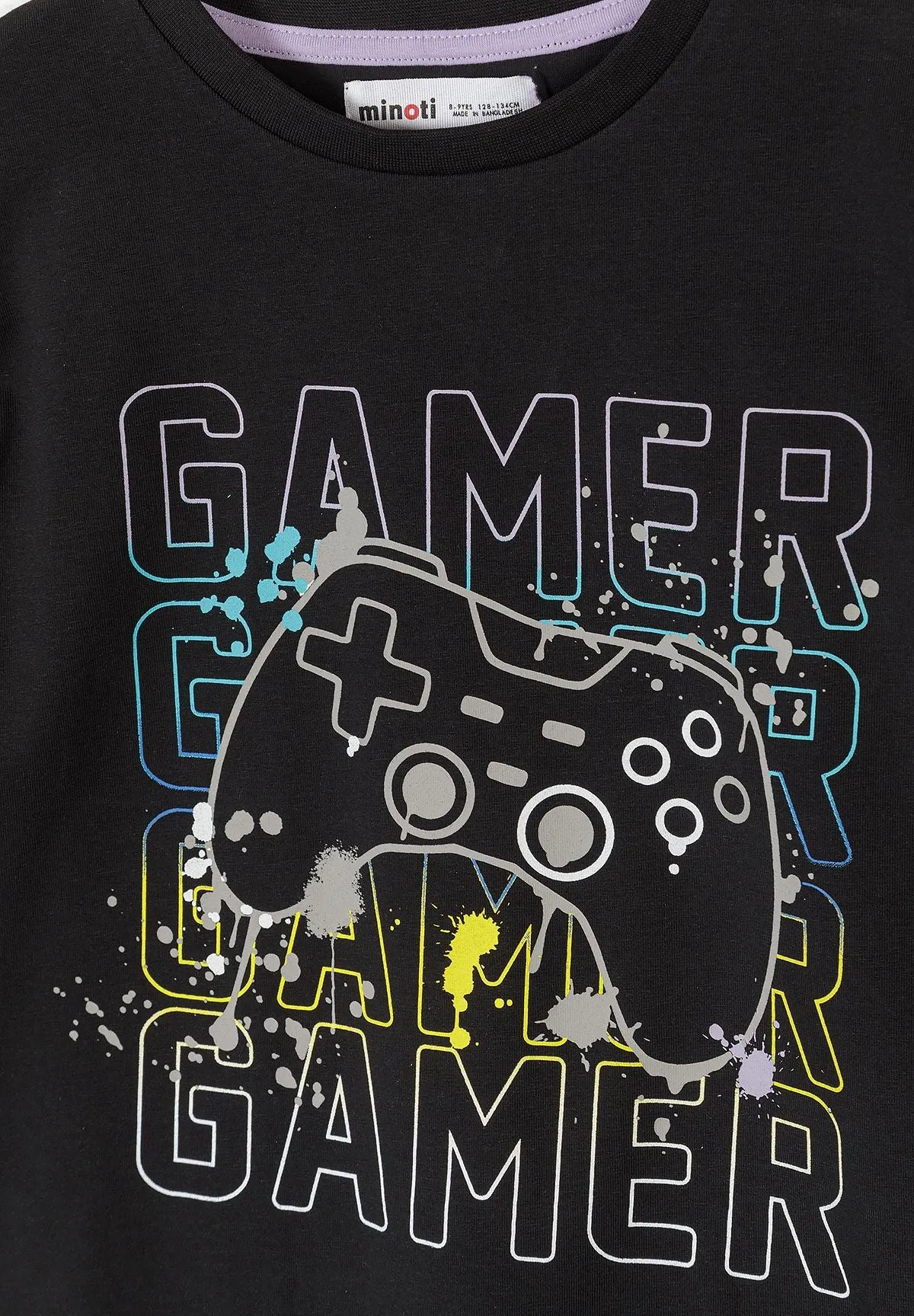Minoti 43021 pyjamas til drenge 2-pak gaming bomuld