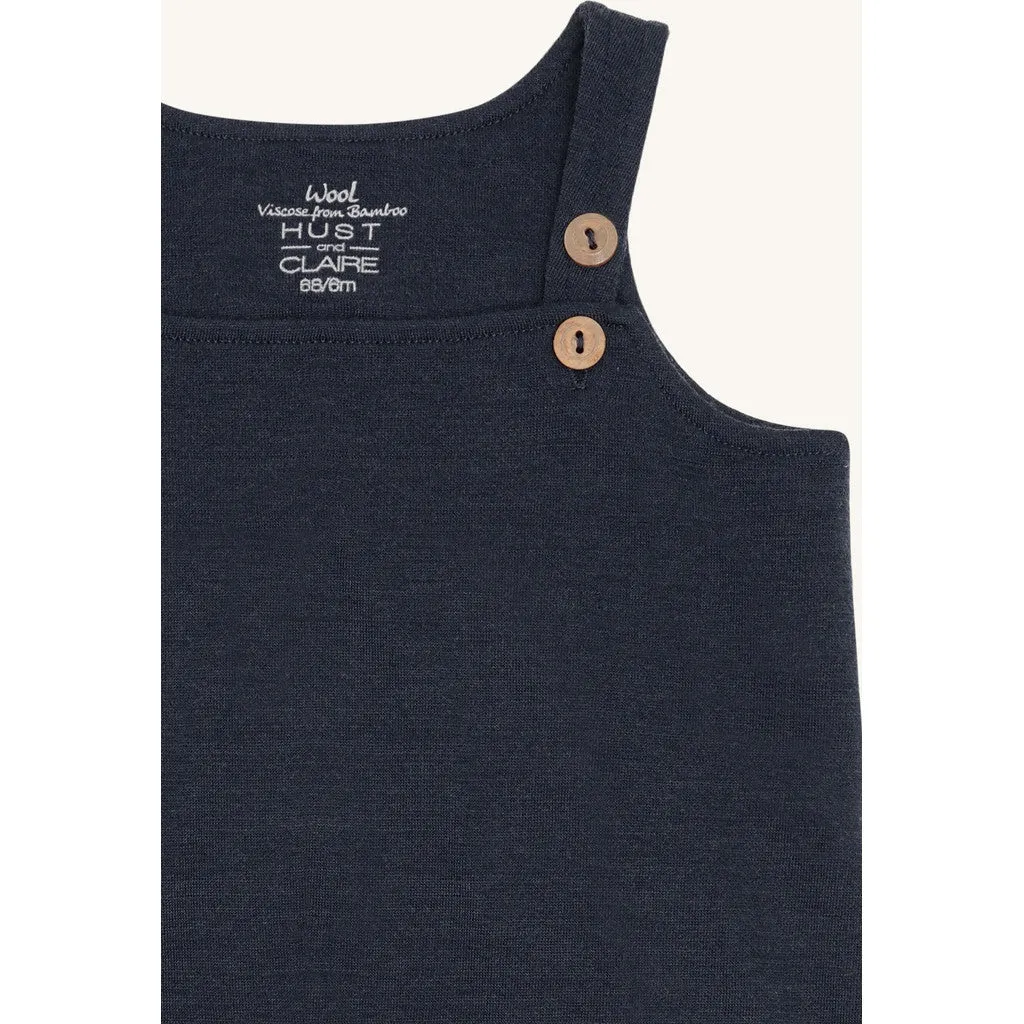 Hust & Claire HCMaby buksedragt Blues uld bambus