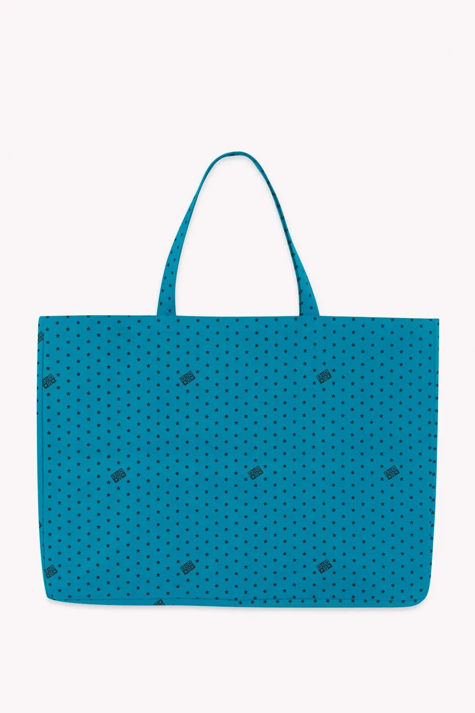 Bonton Jo Nordic Sea shopper turkis bomuld