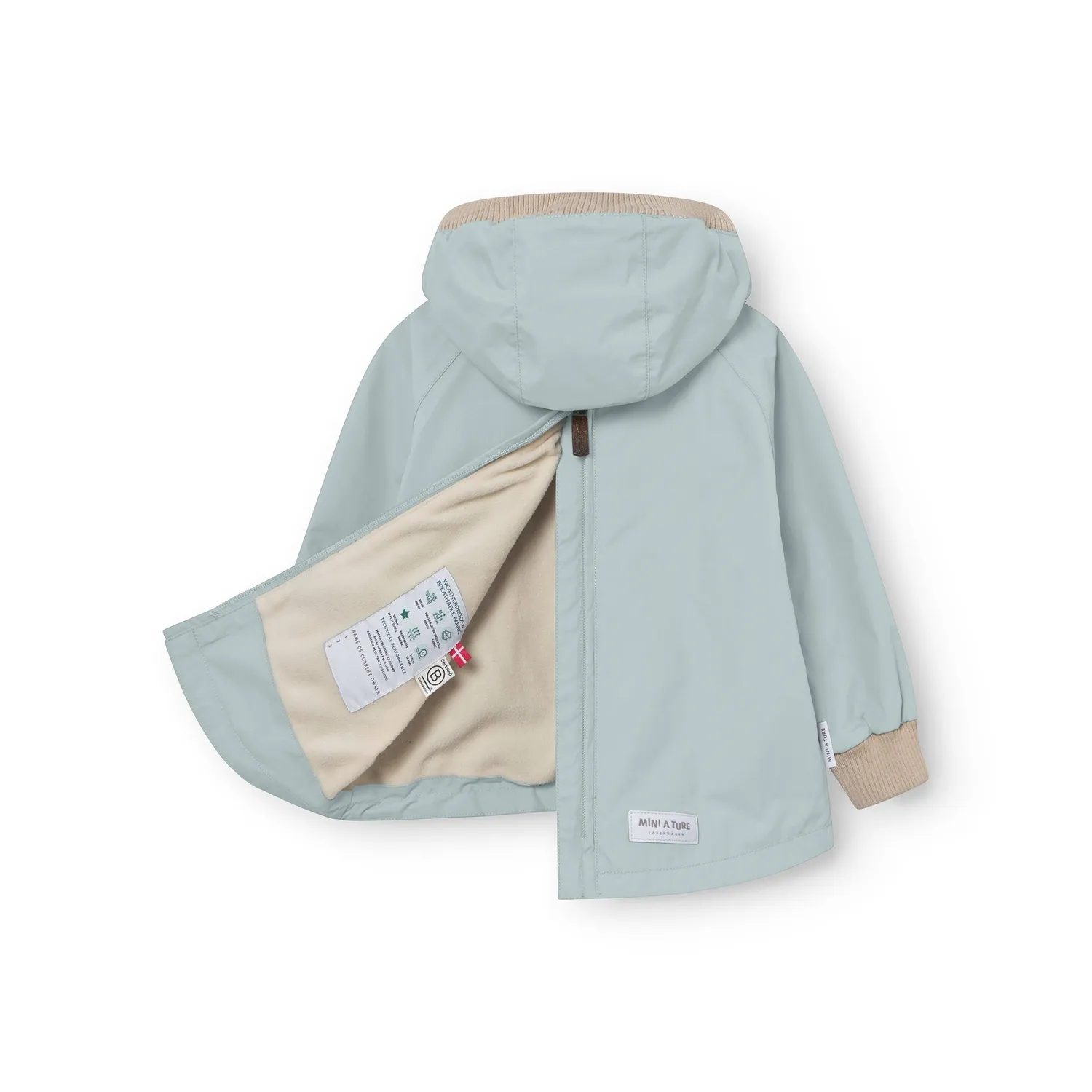 MINI A TURE MATBABYVITO anorak Cloud blue fleeceforet