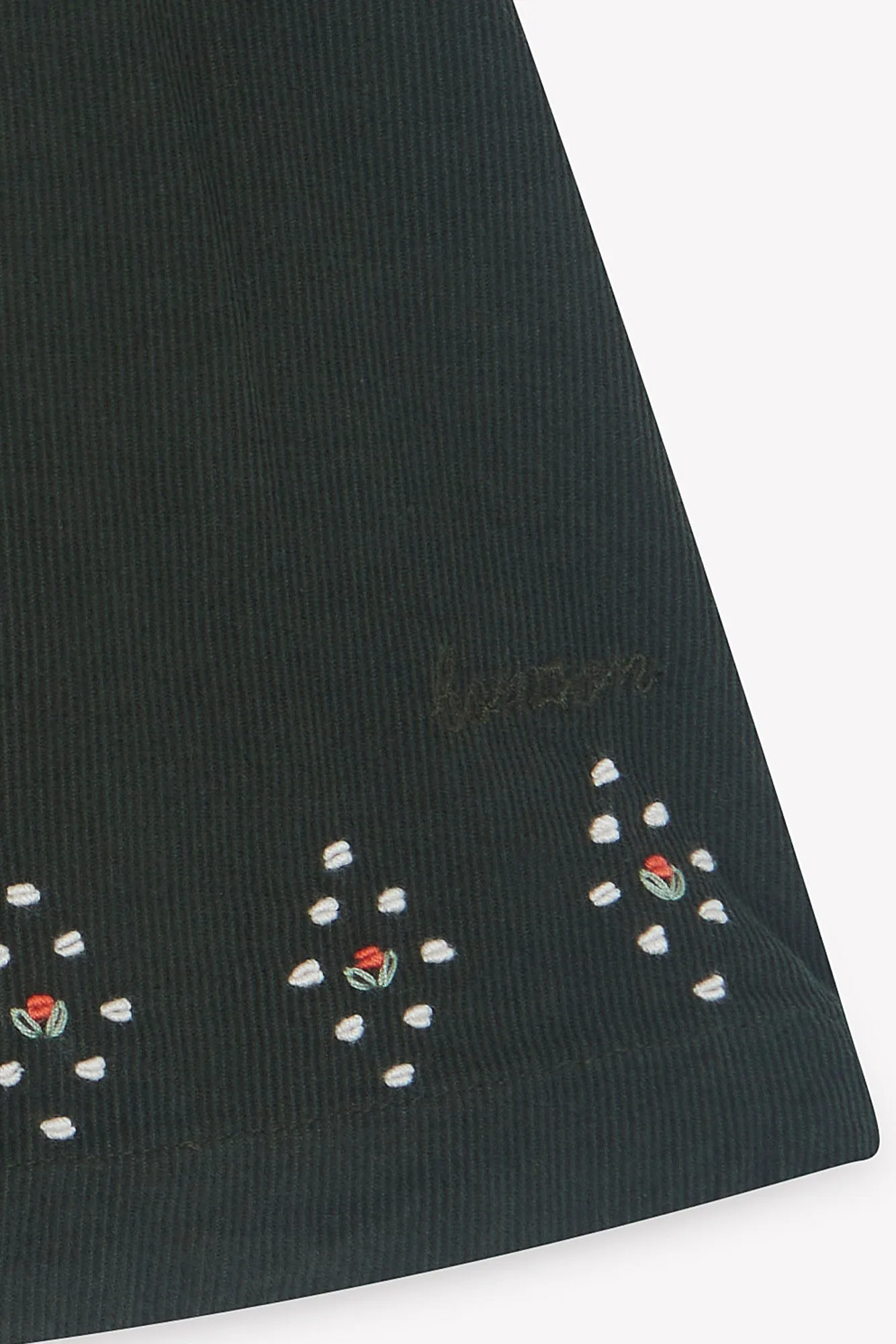 Bonton Madeleine Black Bird kjole sort fløjl