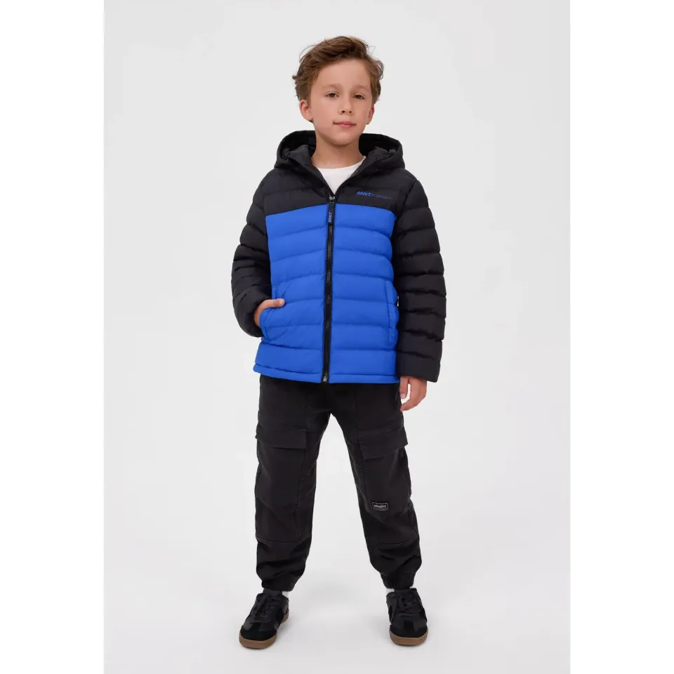 Minoti 45220 steppjakke blå nylon
