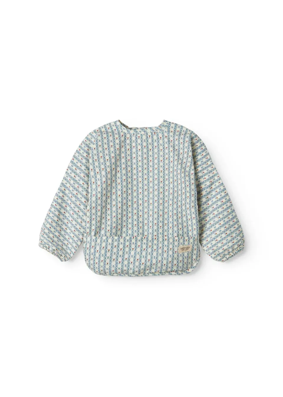 MarMar Copenhagen Apron LS spiseforklæde Floral Stripe langærmet