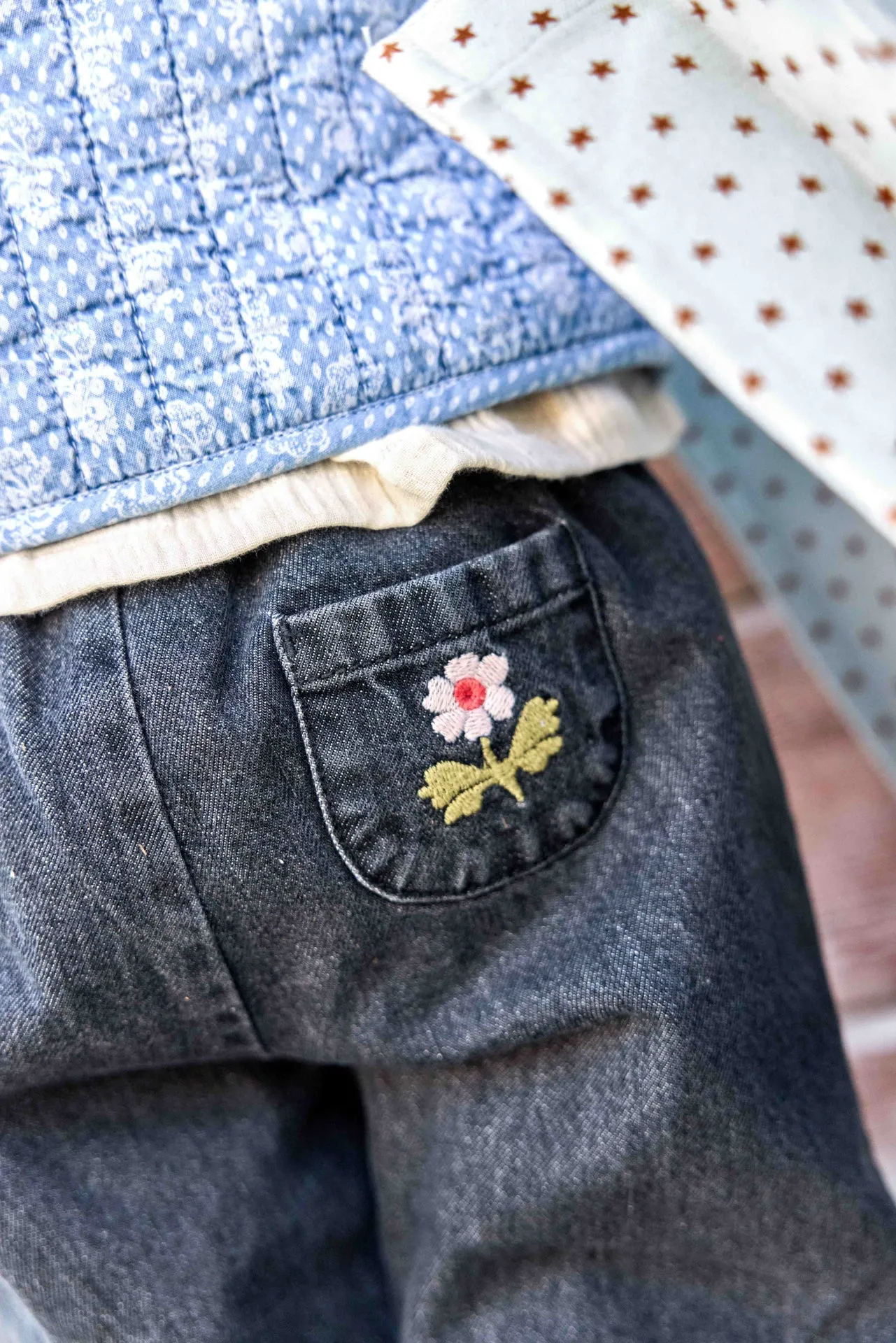 Bonton Biscotte bukser grå denim 3A
