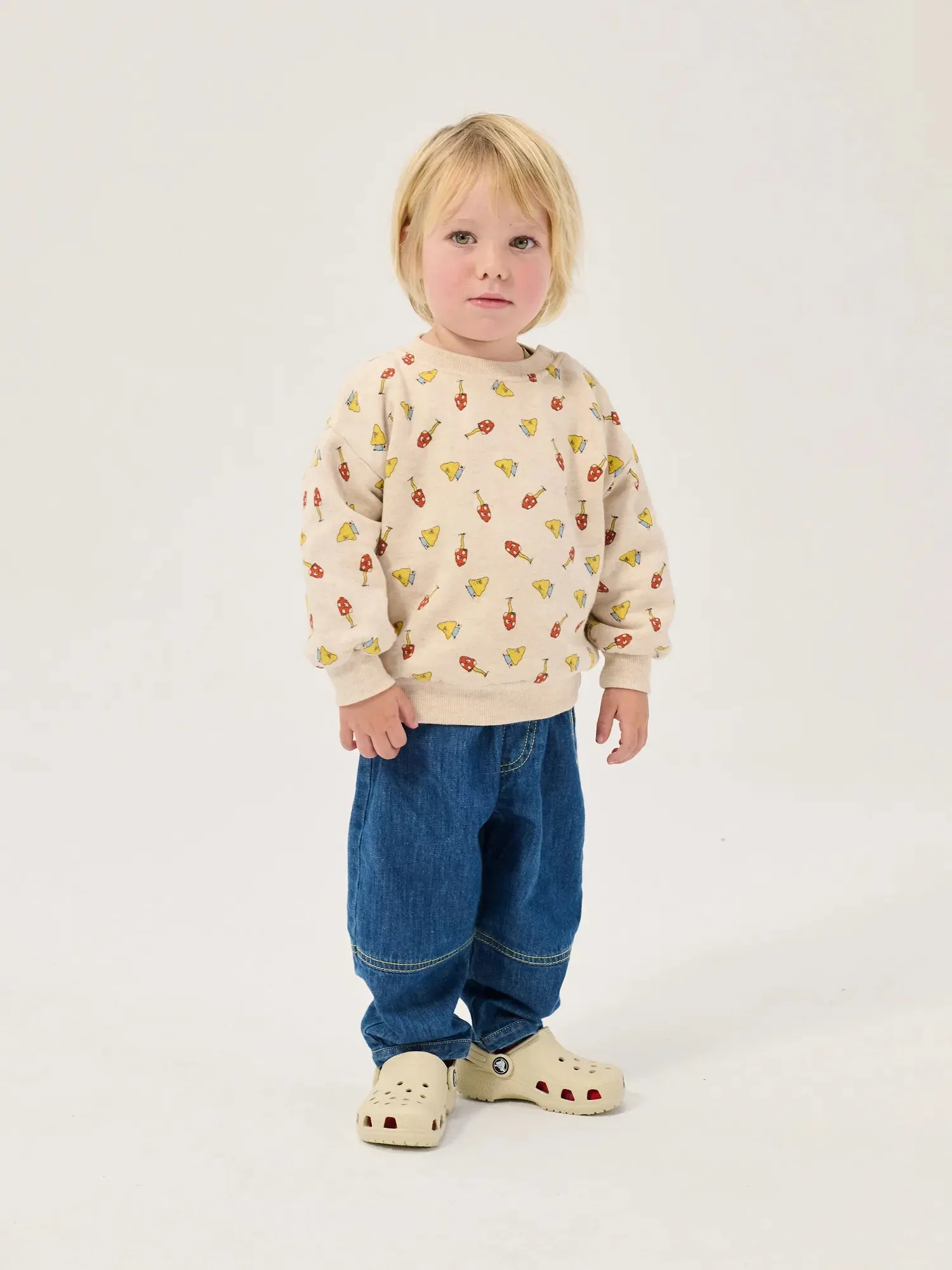 Bobo Choses Taxi Saurus Tag denimbukser midnatsblå baby