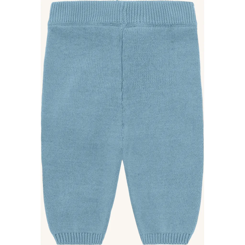 Hust & Claire Ger Solid bukser Iron Blue økobomuld