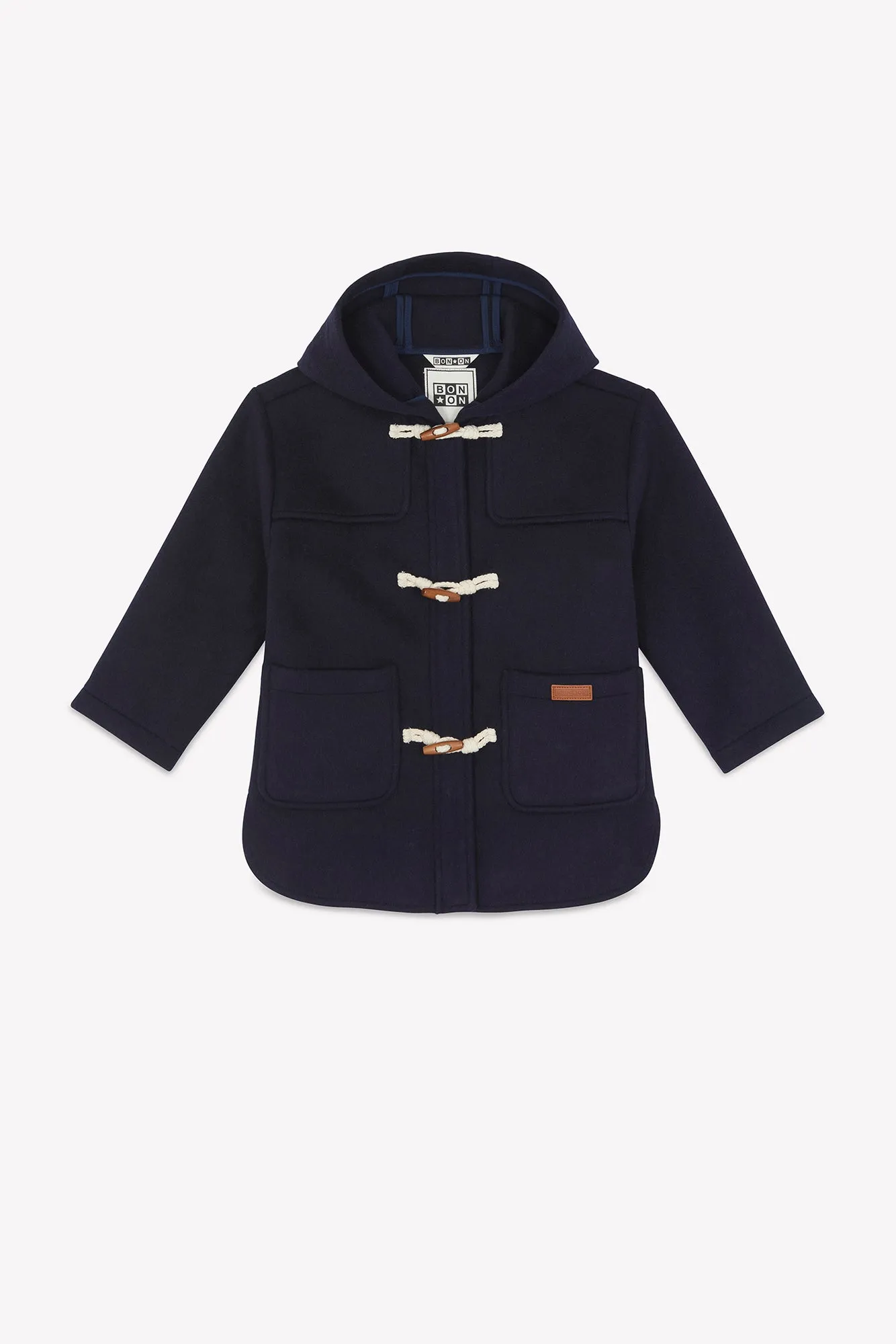 Bonton New Barn Duffle Marine dufflecoat marine med hætte