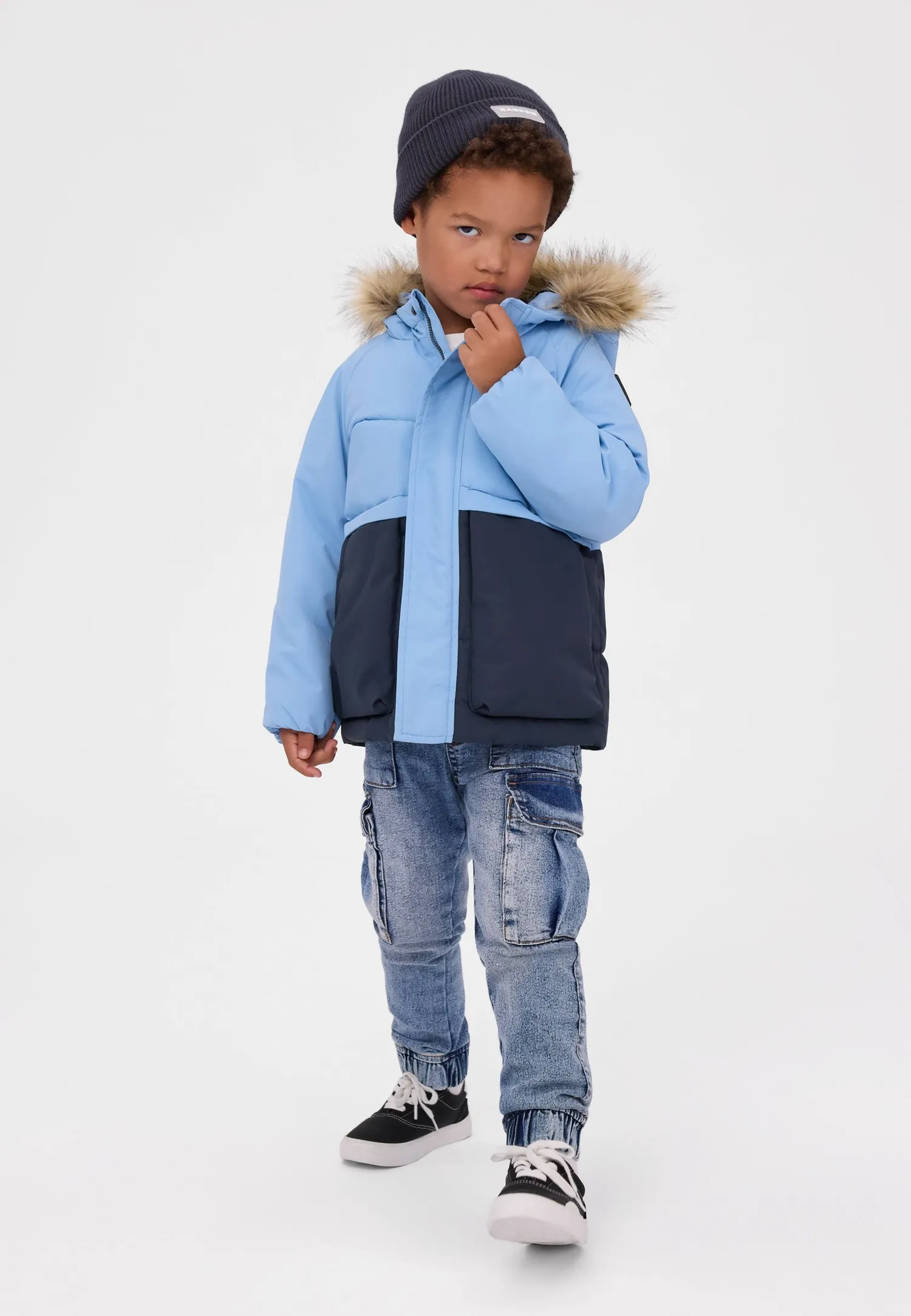Minoti 45260 parka navy ternet drenge