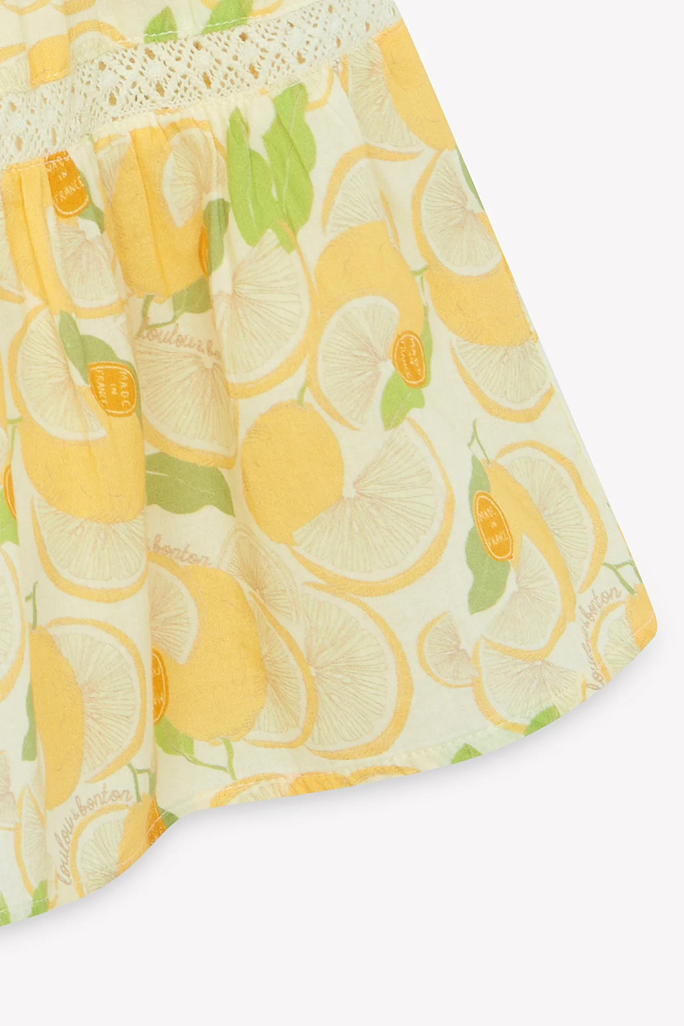 Loulou x Bonton Lypso Limone kjole citron