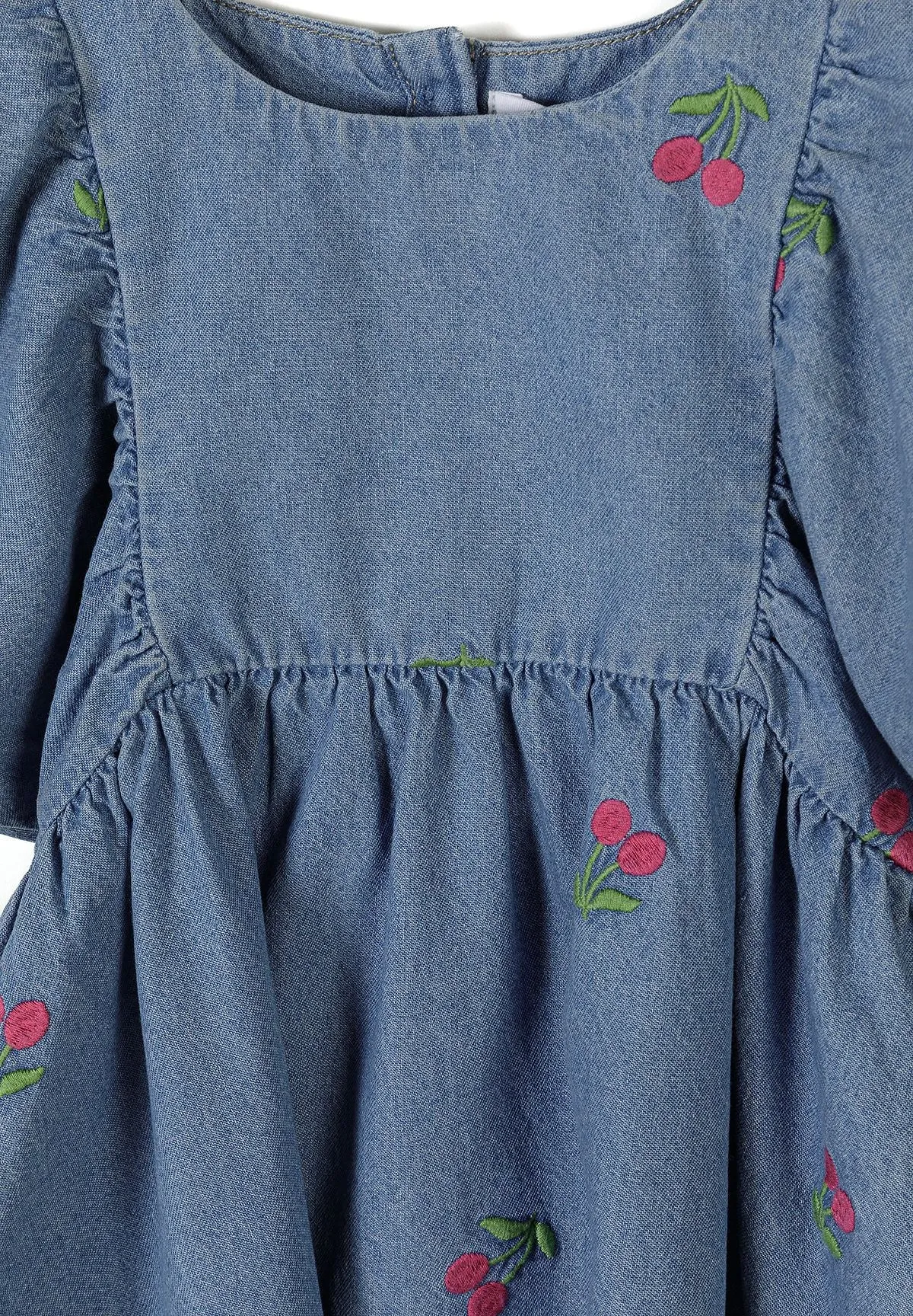 Minoti 44676 denimkjole blå 68 kirsebær