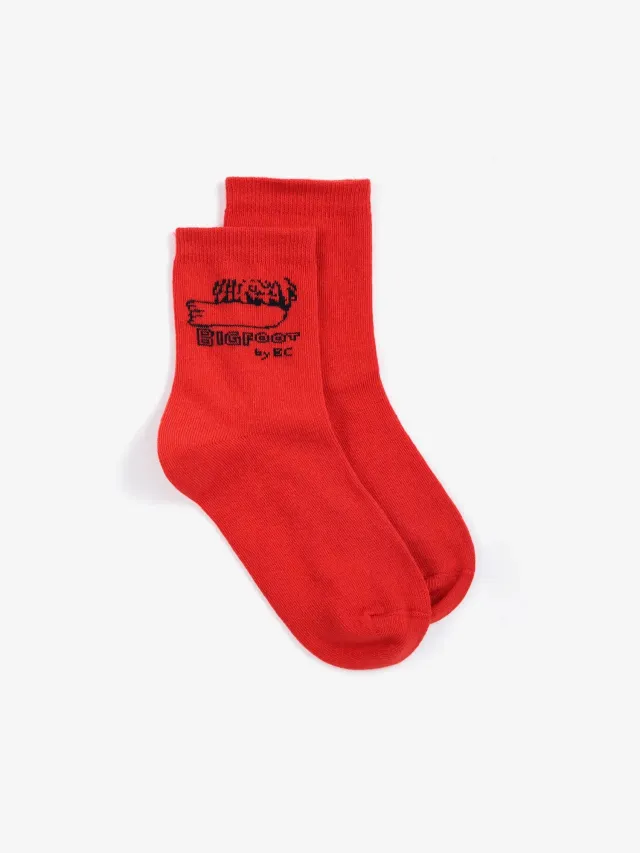 Bobo Choses Bigfoot By BC strømper rød 23-25 bomuld
