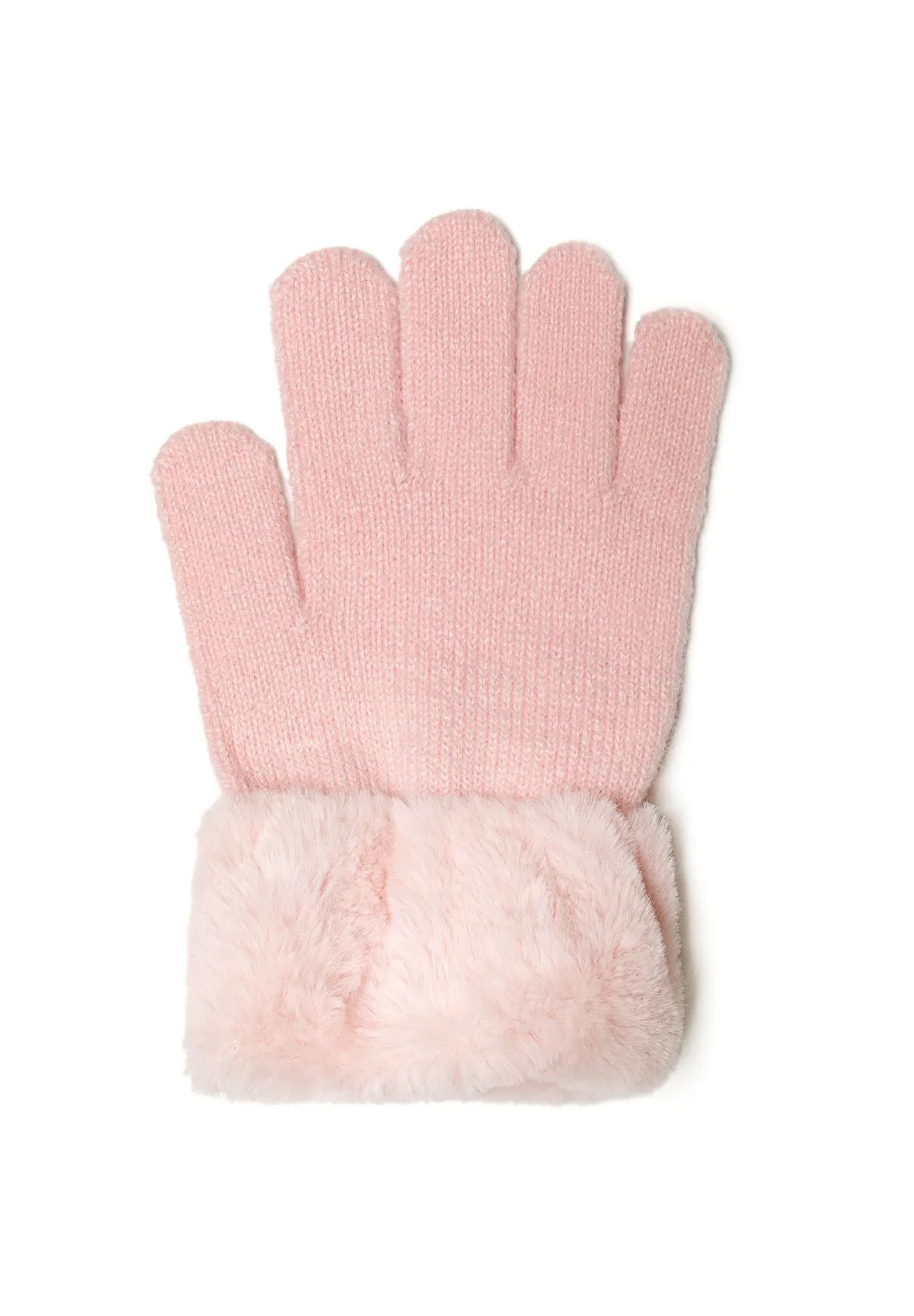 Minoti 41630 strikhandsker 2-pak rosa piger