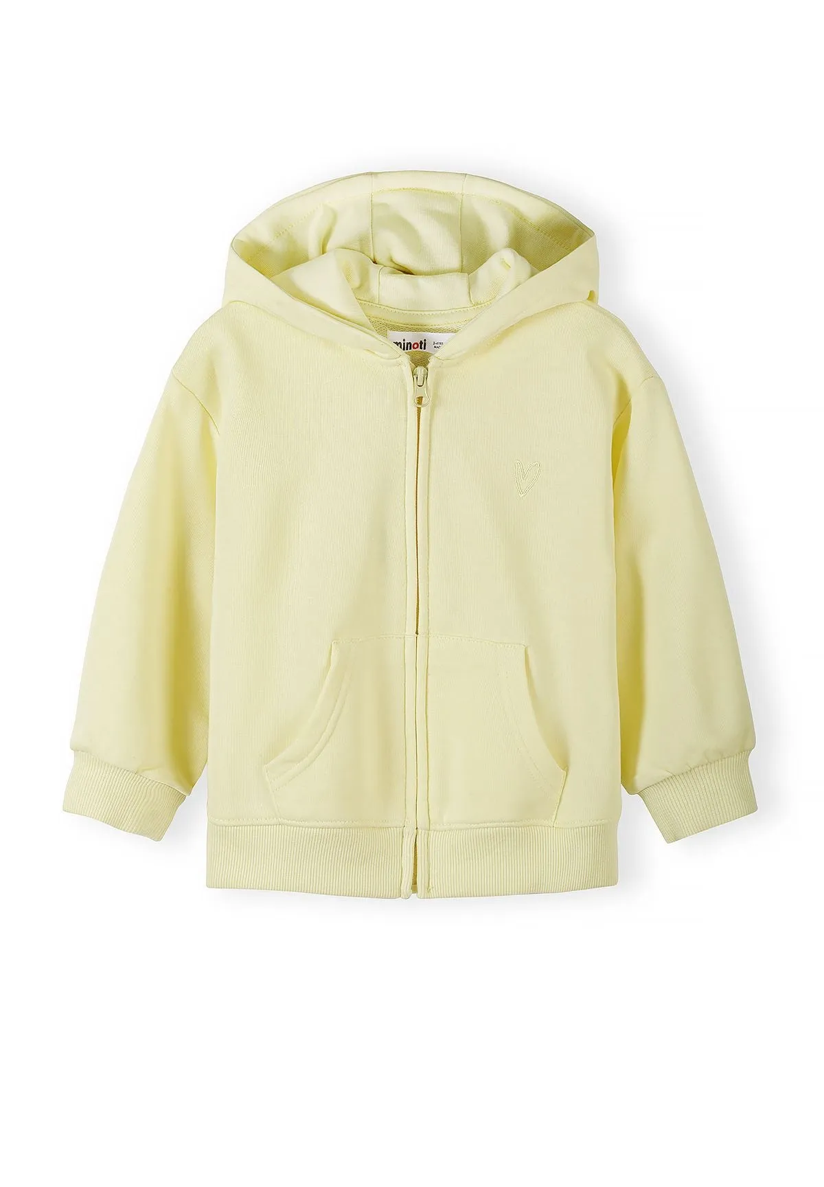 Minoti 44736 zip-hoodie gul 2-pak bomuld