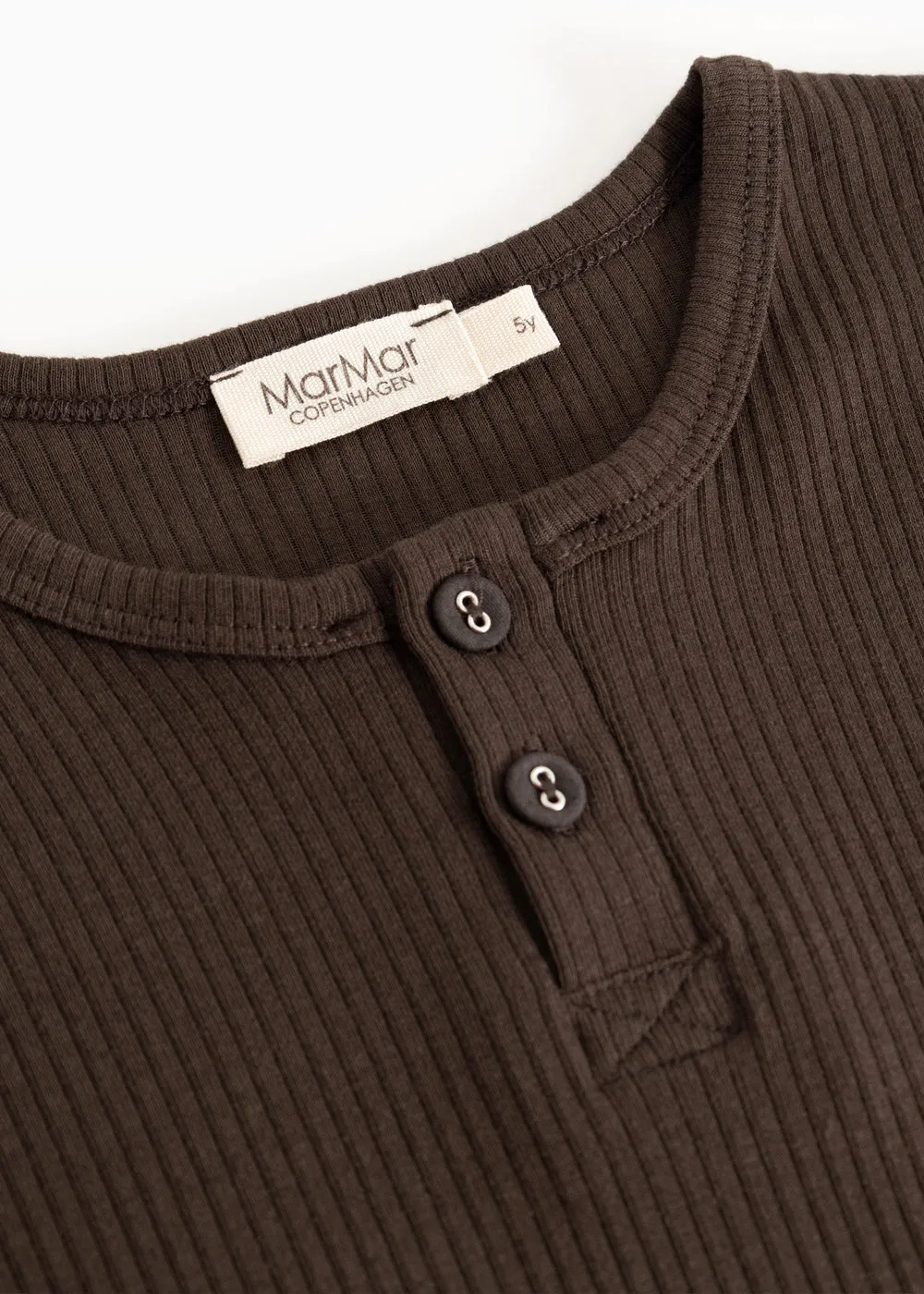 MarMar Tee LS T-shirt Dark Roast Rib