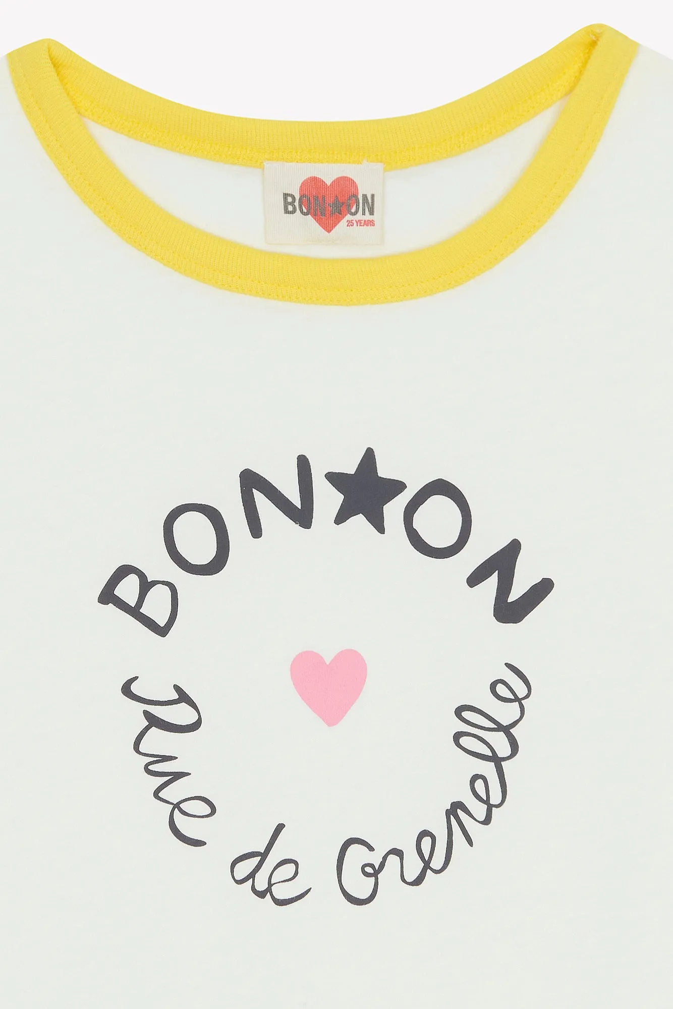 Bonton Napo t-shirt hvid bomuld print Milk 3A