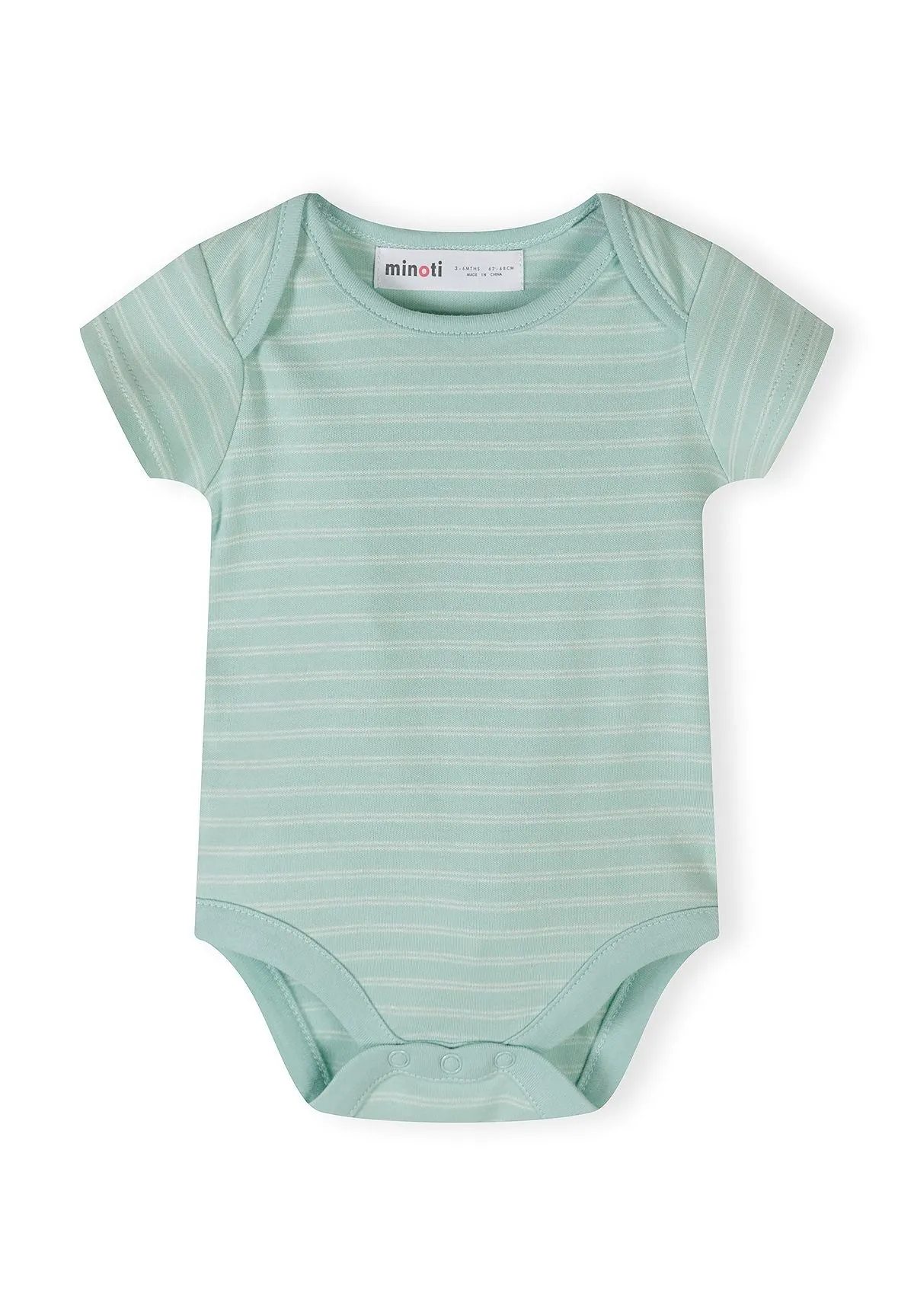 Minoti 44528 bodys 7-pak creme mint bomuld til baby