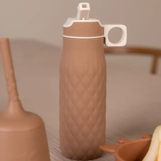 nuuroo Nima silikone drikkedunk 400 ml Chocolate