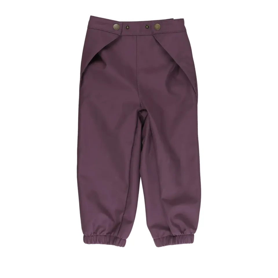 MINI A TURE Mataiano softshellbukser Huckleberry plum 3y vindtæt
