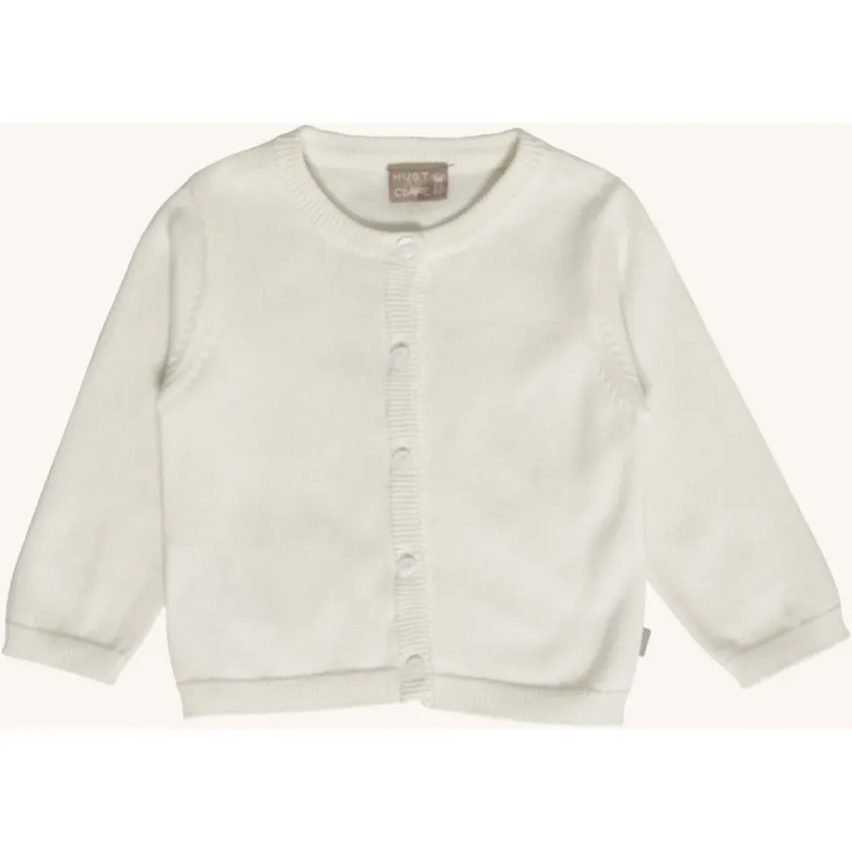 Hust & Claire Claire cardigan ivory økologisk