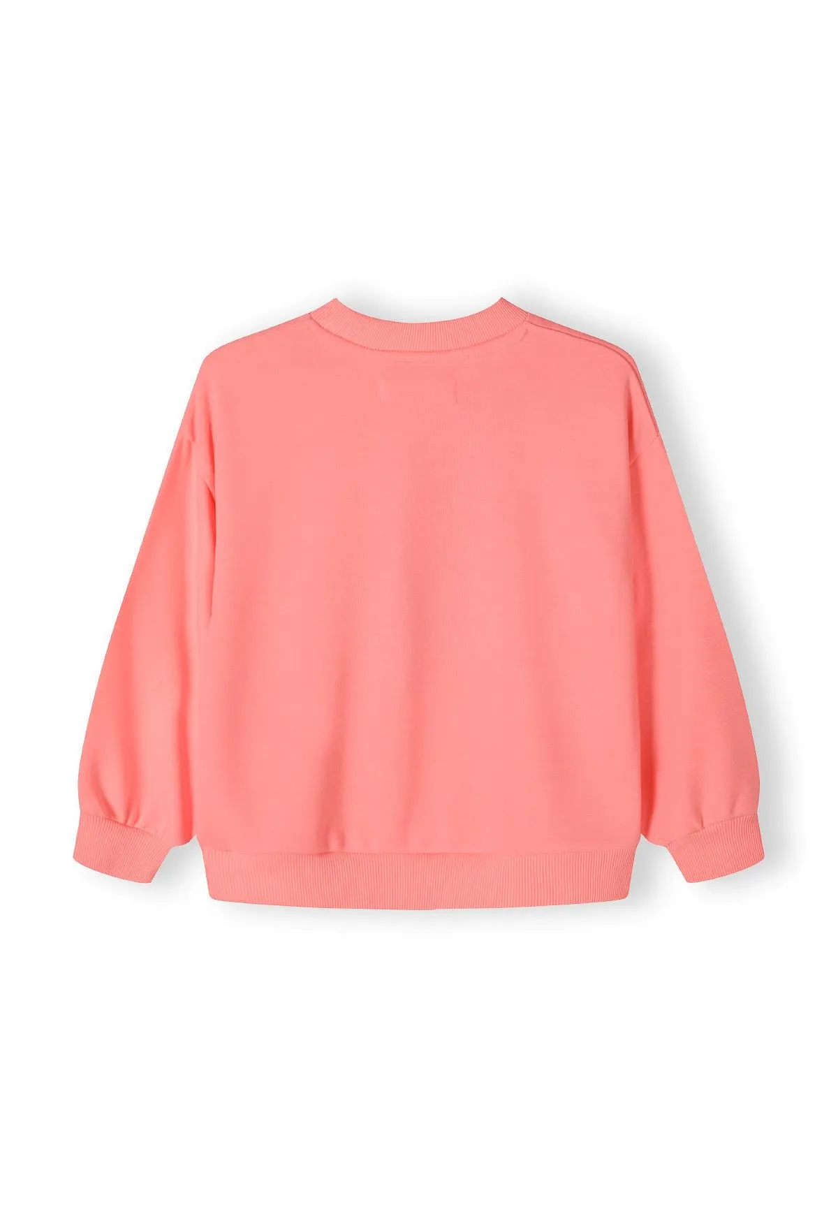 Minoti 42910 sweatshirt koral hjerteprint piger