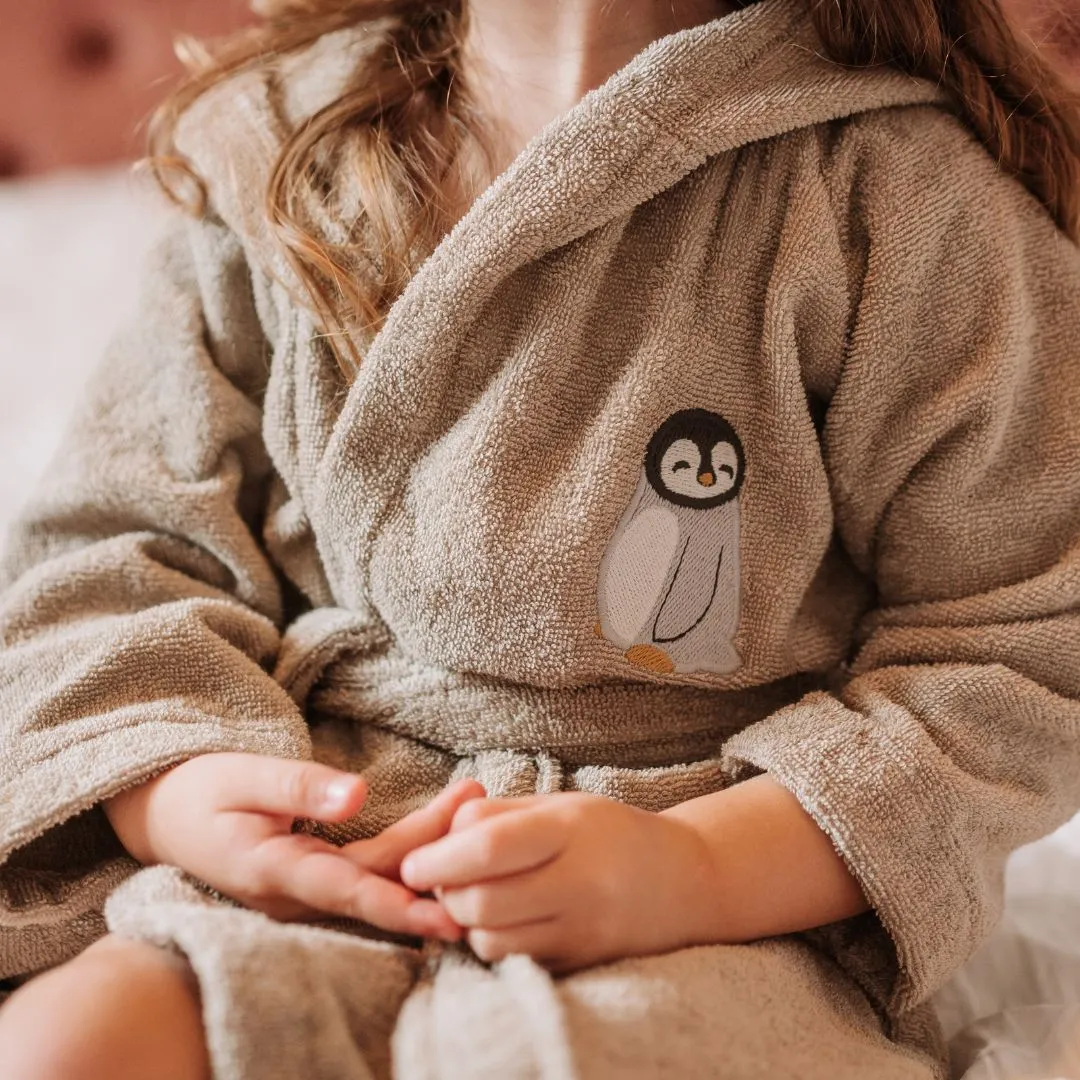 Petu Petu Livo badekåbe Penguin bomuld 1-8 år