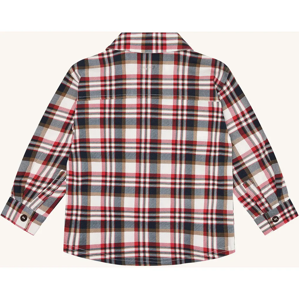 Hust & Claire HCRavn Fall Check skjorte warm red