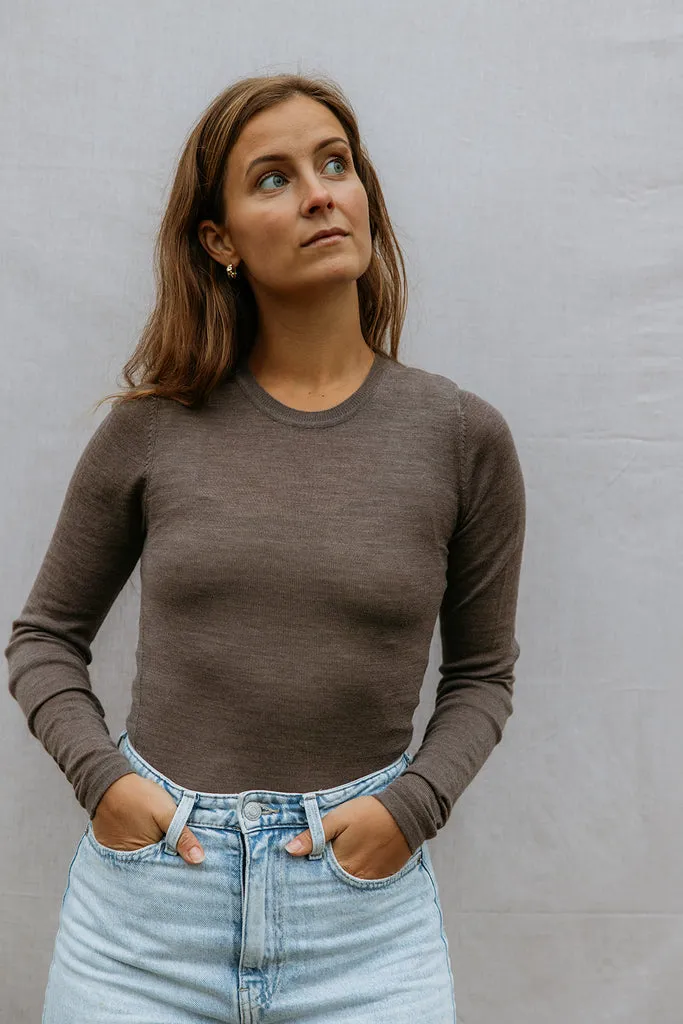 MarMar Copenhagen Tamra W uld rib bluse Terre