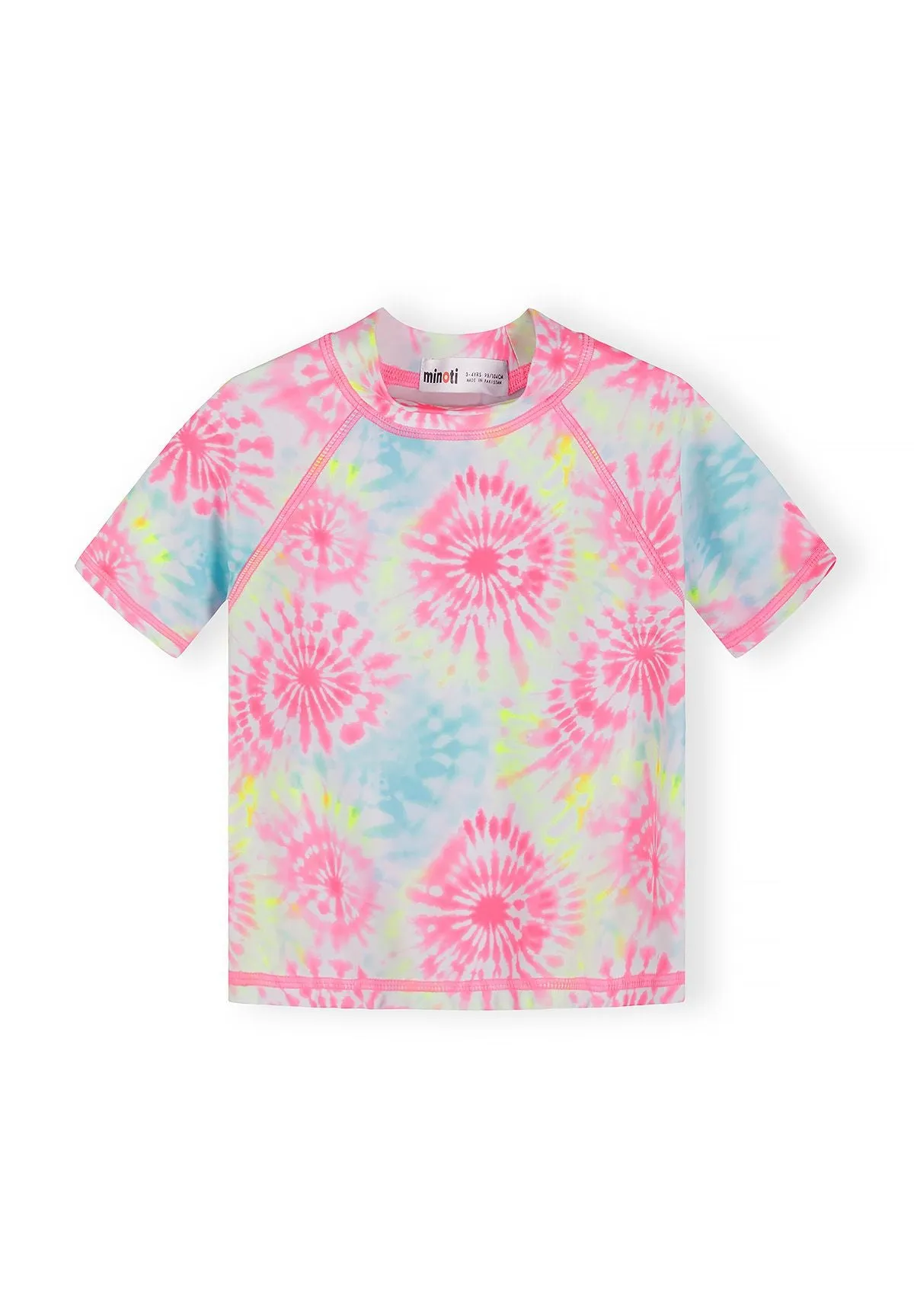 Minoti 44492 badeshirts til piger 2-pak blå batik