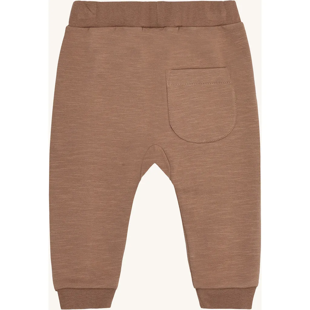 Hust & Claire Georgey Solid joggingbukser coca mocha økologisk