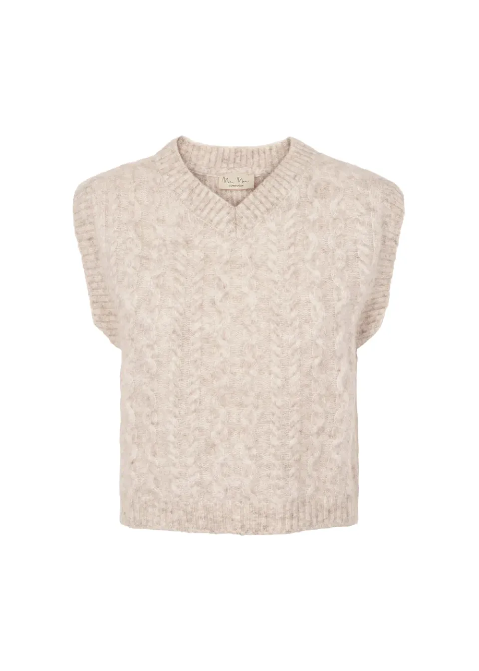 MarMar Copenhagen Taj W strikvest Cashew mohair