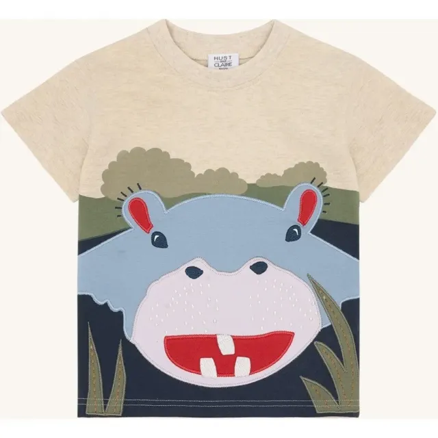 Hust & Claire HCAnton t-shirt wheat melange hippo