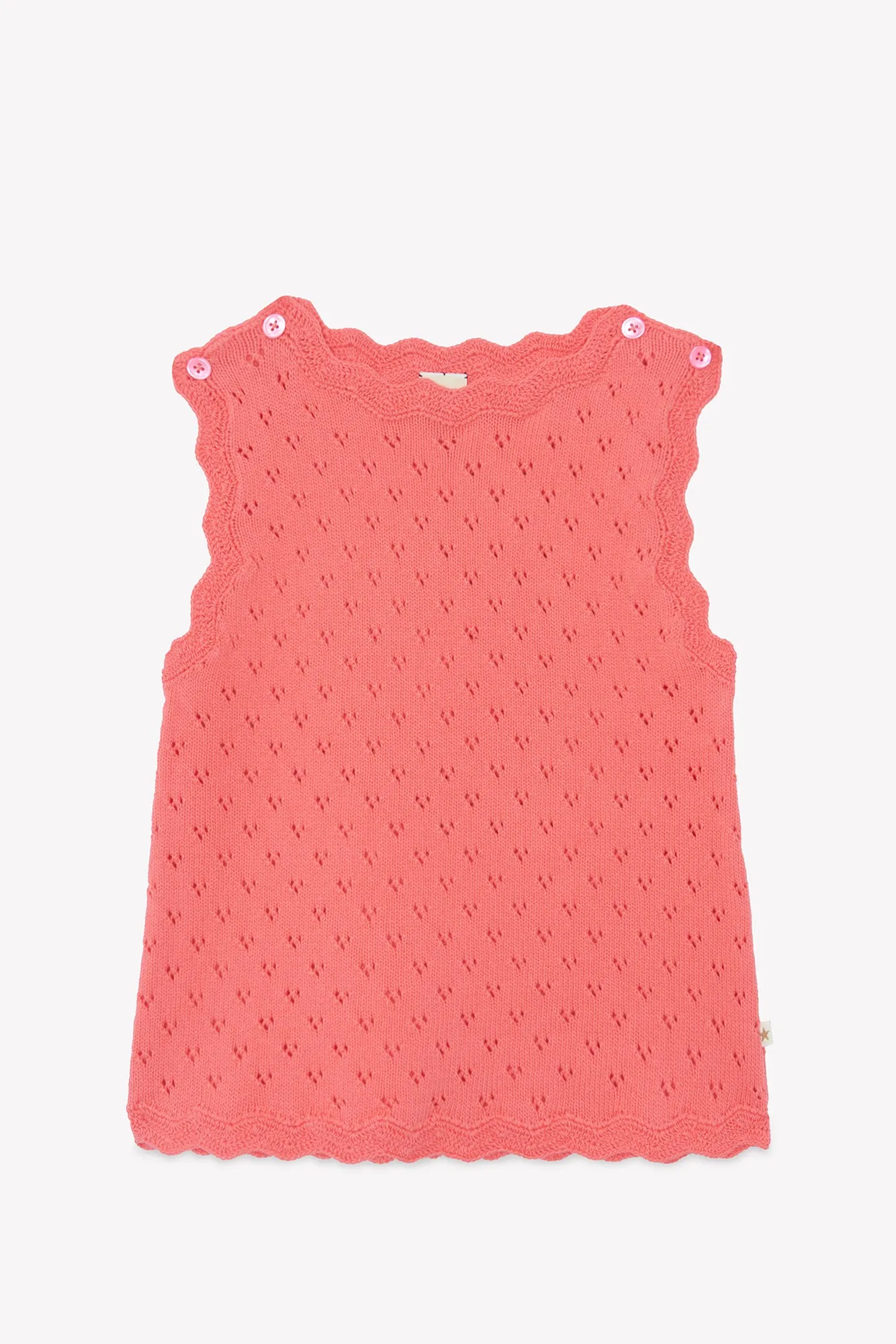 Bonton Noix Rose top ærmeløs bomuld rosa