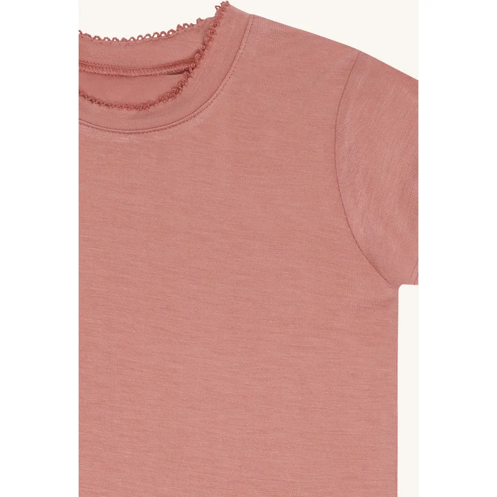 Hust & Claire HCAustin Solid t-shirt Old Rosie bambus