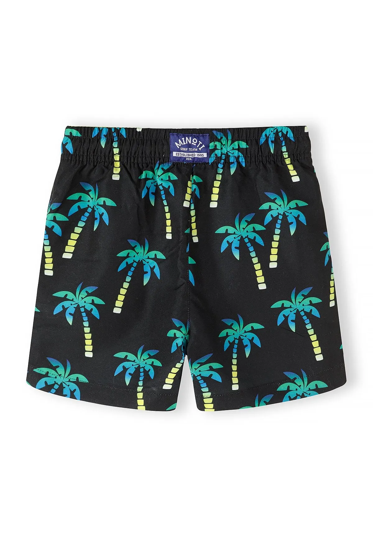 Minoti 44509 Badeshorts 2-pak sort blå palmer